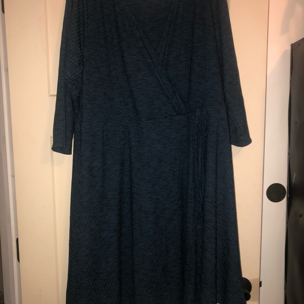 Torrid Faux Wrap Dress quarter sleeve